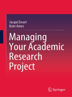 cover image of Managing Your Academic Research Project